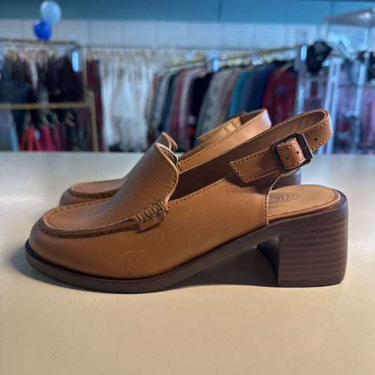 Madewell Desert Camel "The Mervin" Slingback Loafer 5.0
