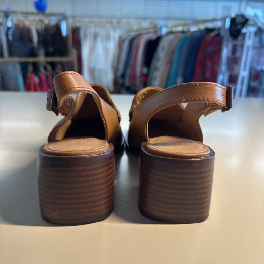 Madewell Desert Camel "The Mervin" Slingback Loafer 5.0