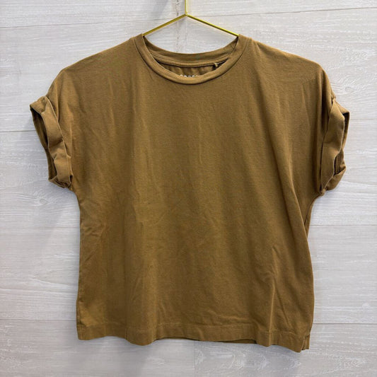 Boden Brown Cropped Short Sleeve Top 6
