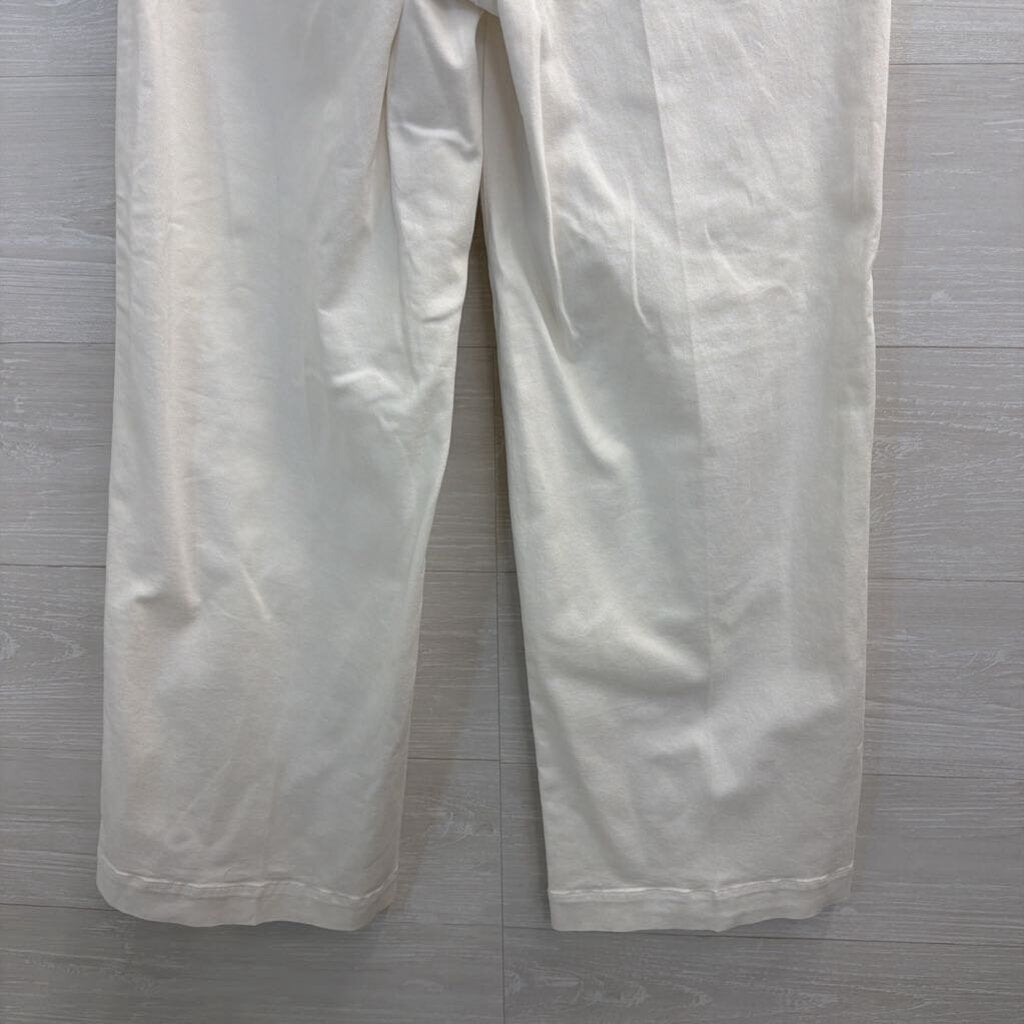 Ann Taylor White High Waisted Wide Leg Sailor Pants 4 Petite