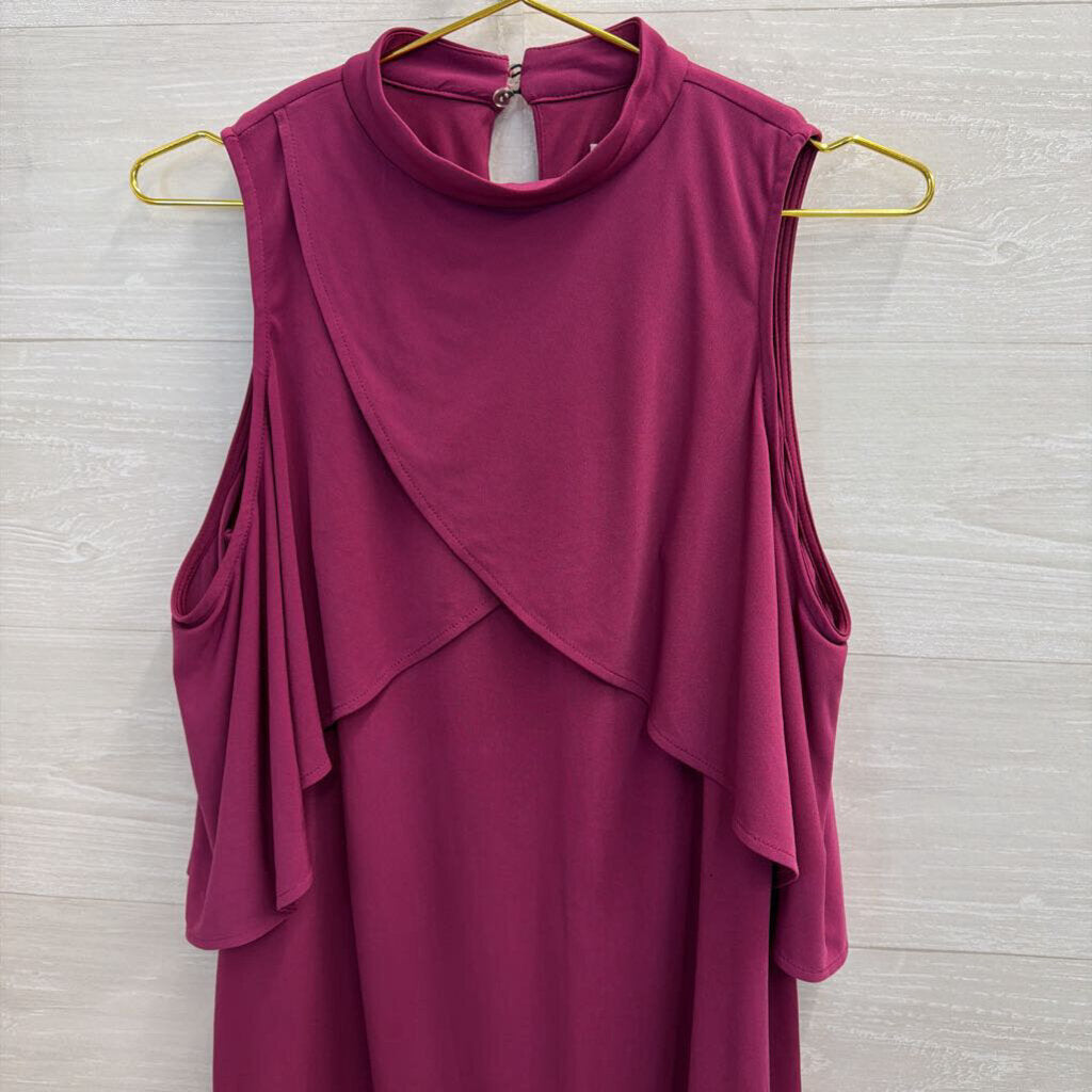 London Times Purple High Neck Dress 4