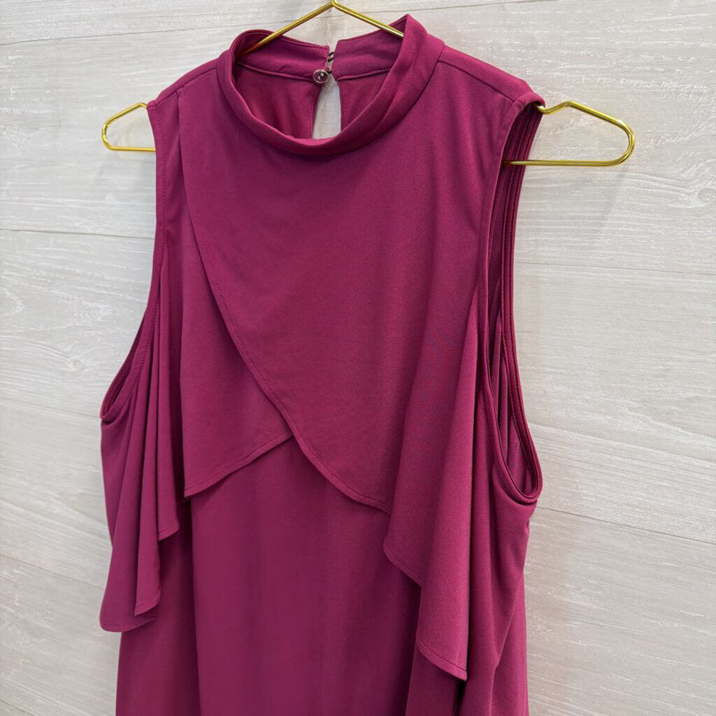 London Times Purple High Neck Dress 4