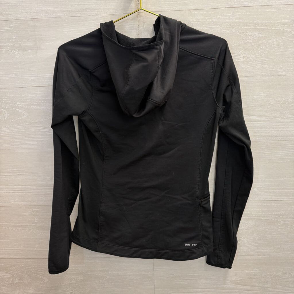 Nike Black Quarter Zip with Hood Small