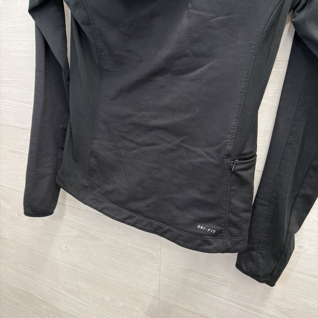 Nike Black Quarter Zip with Hood Small