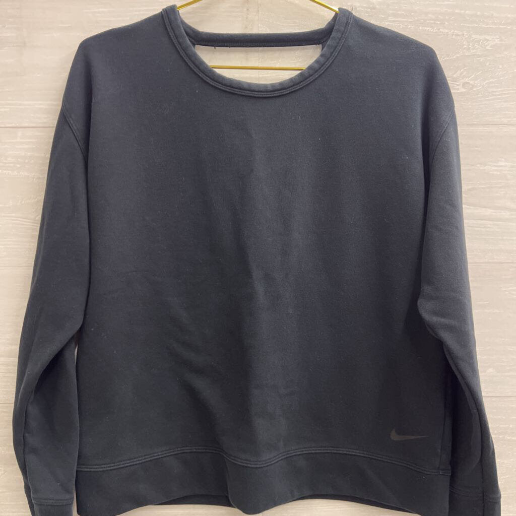 Nike Black Crewneck with Open Back Medium
