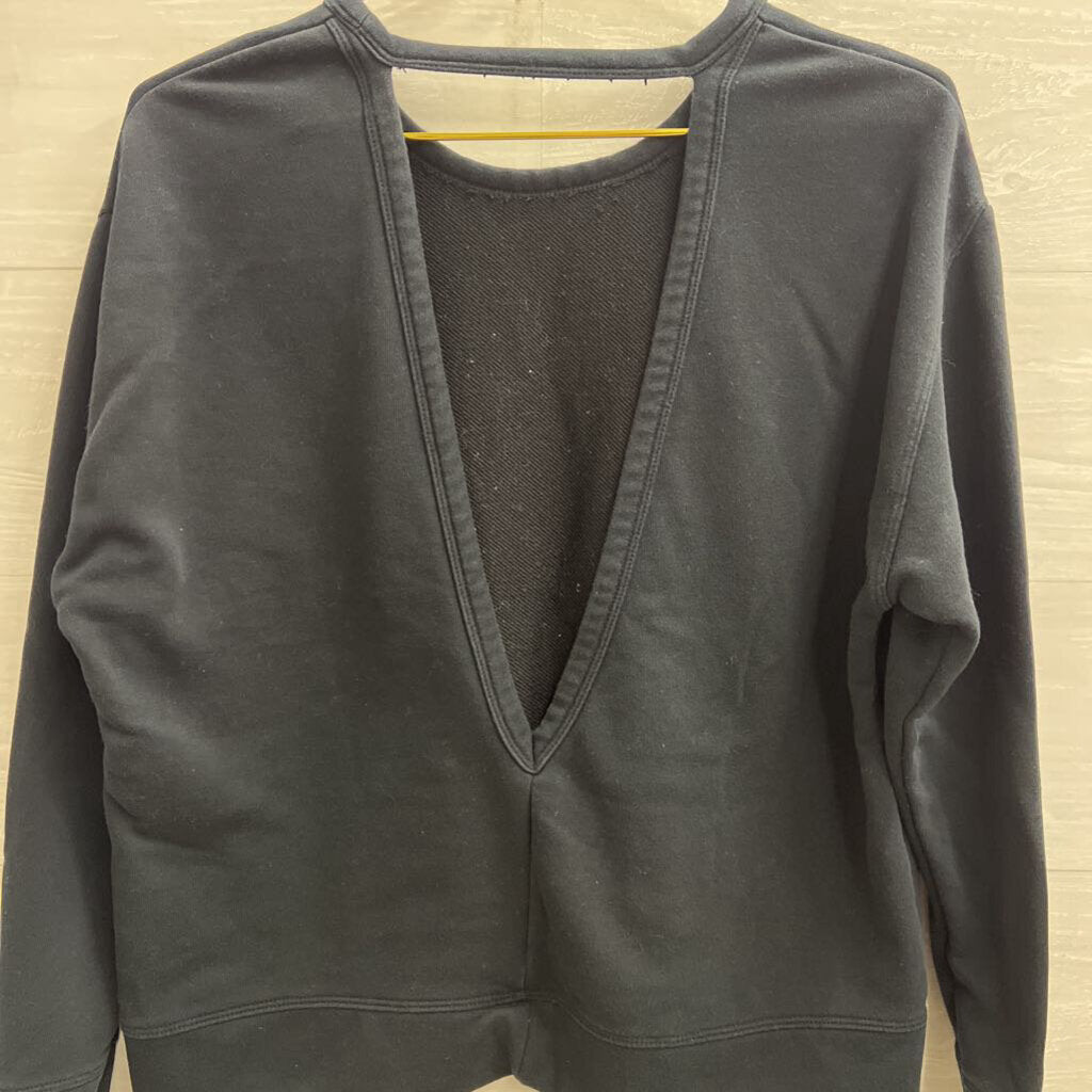 Nike Black Crewneck with Open Back Medium