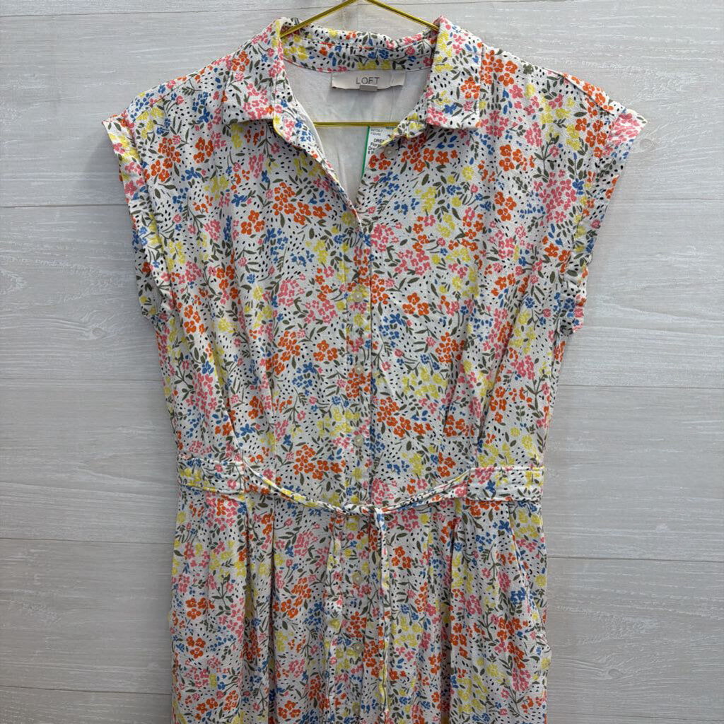 Floral Printed Midi Dress with Buttons 6