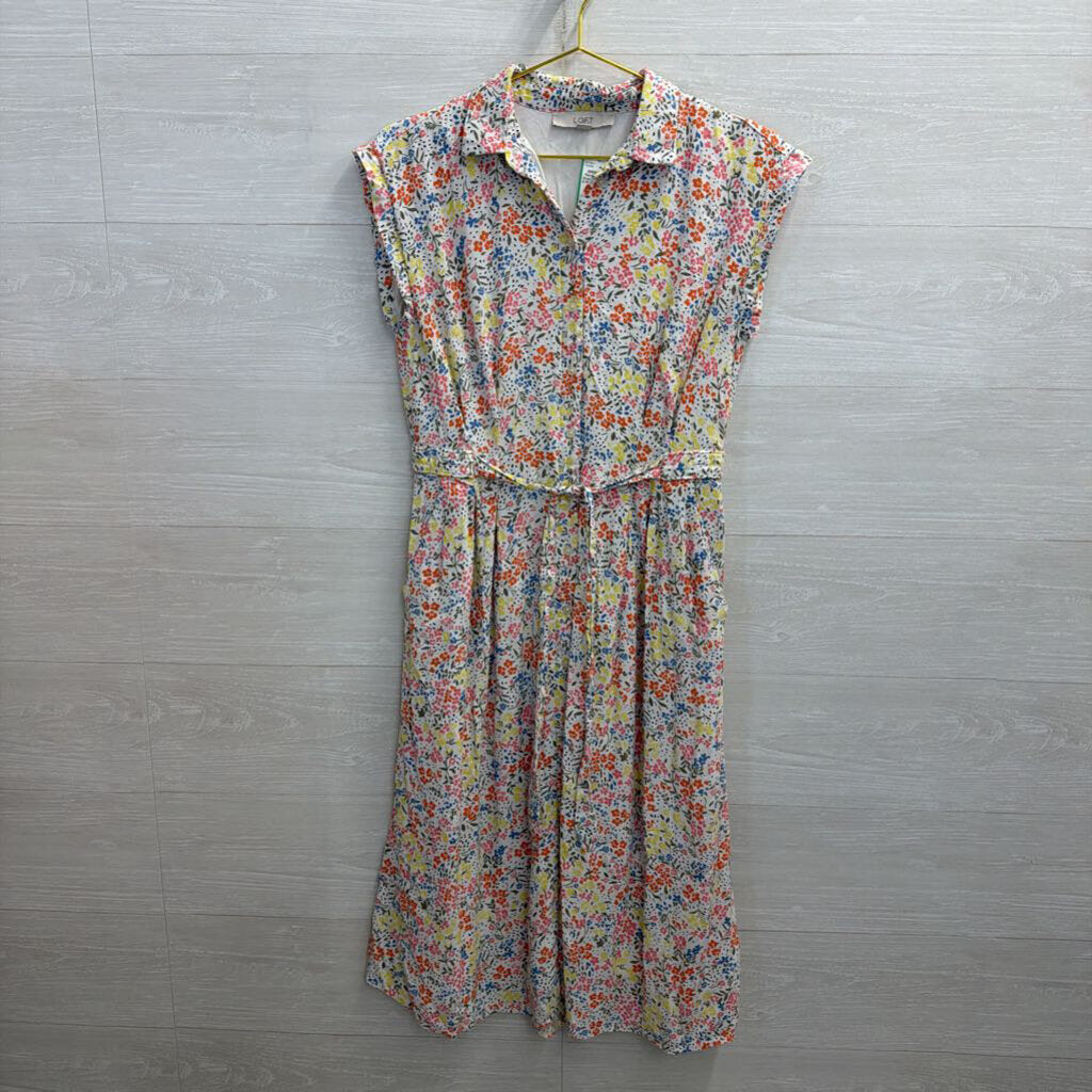 Floral Printed Midi Dress with Buttons 6