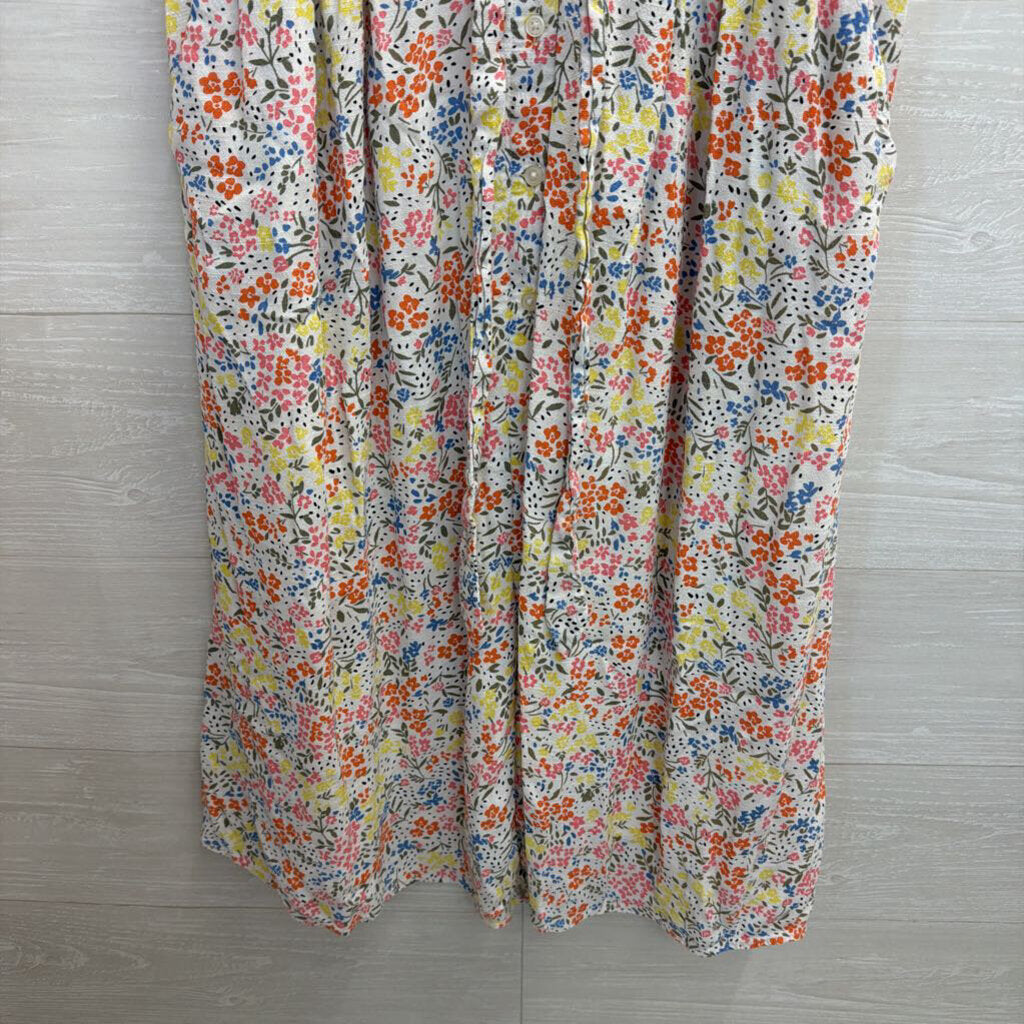 Floral Printed Midi Dress with Buttons 6