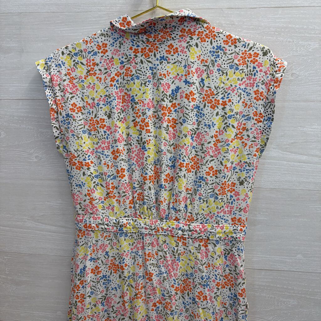 Floral Printed Midi Dress with Buttons 6