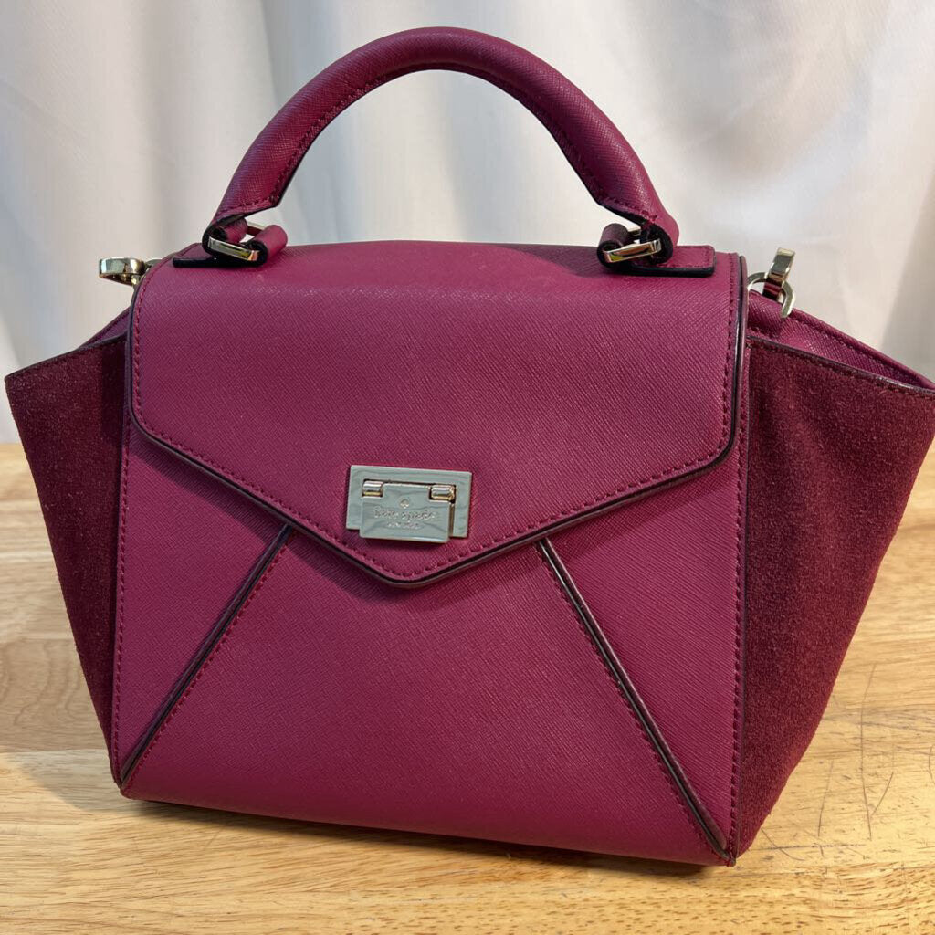 Kate Spade Berry Wesley Place Suede Laurel Purse