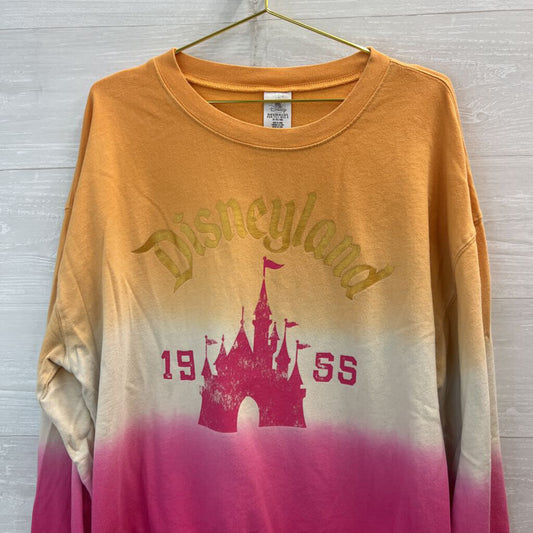 Disney Orange/Pink Ombre Sweatshirt XL