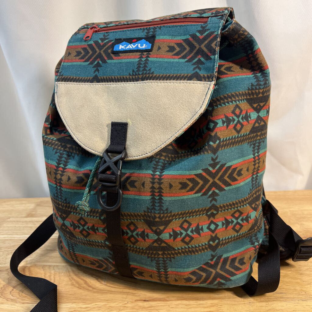 Kavu Blue/ Multi Print Satchel Pack