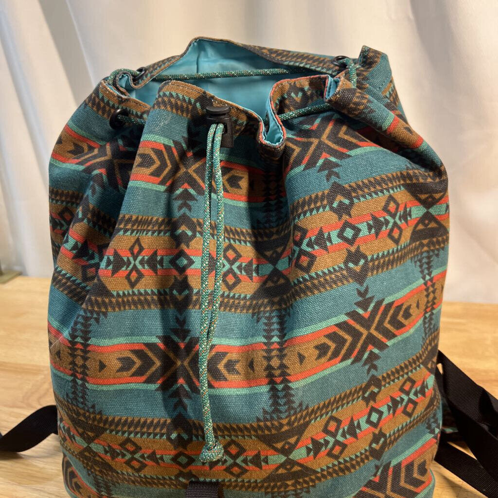 Kavu Blue/ Multi Print Satchel Pack