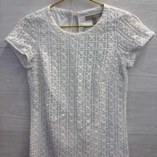 Banana Republic White Daisy Mini Dress 0