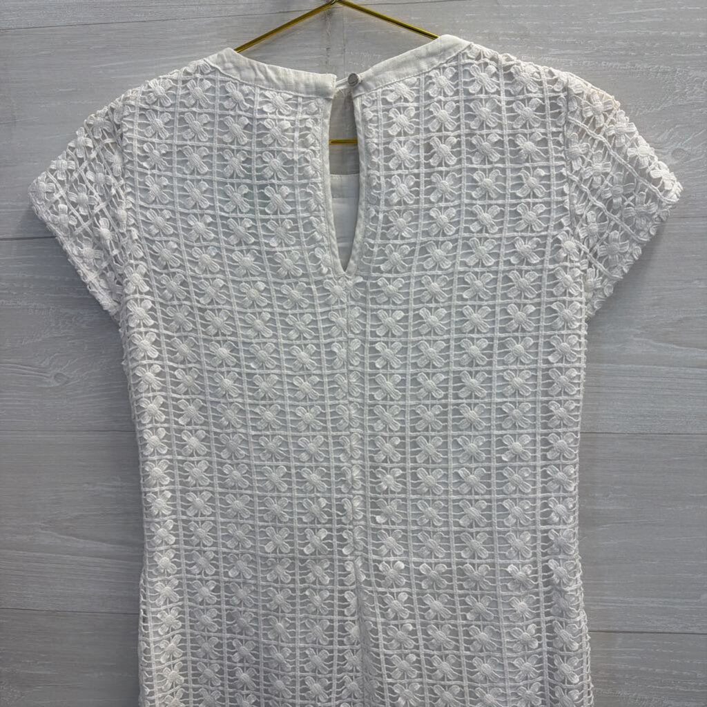 Banana Republic White Daisy Mini Dress 0