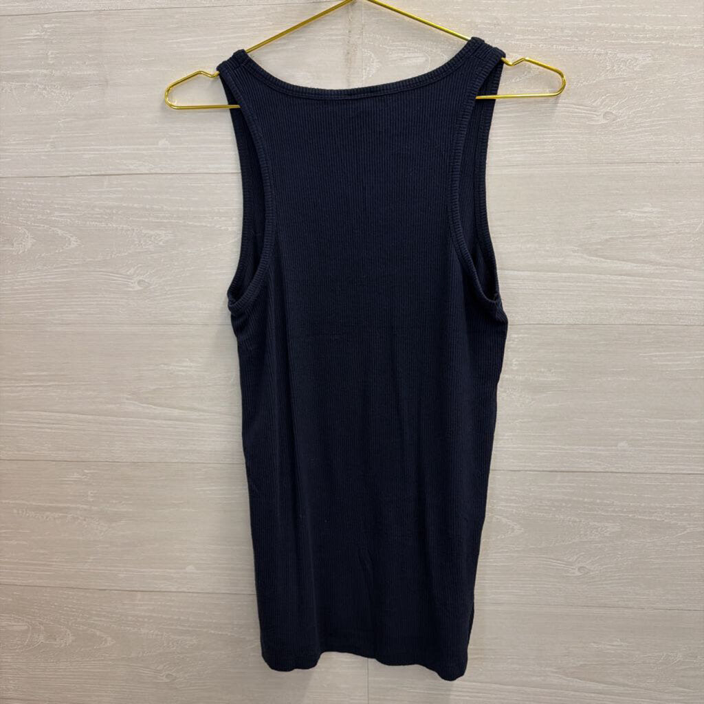 J Crew Navy Tank Large