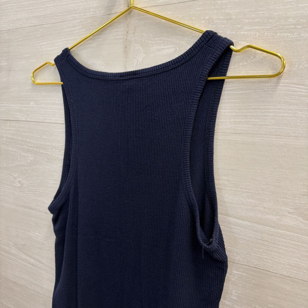 J Crew Navy Tank Large