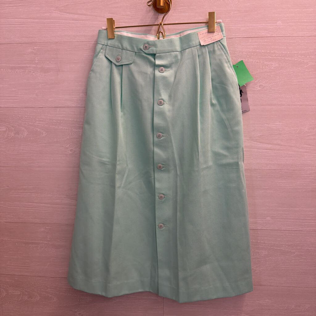 Vintage Steeple Chase Mint Midi Skirt 27