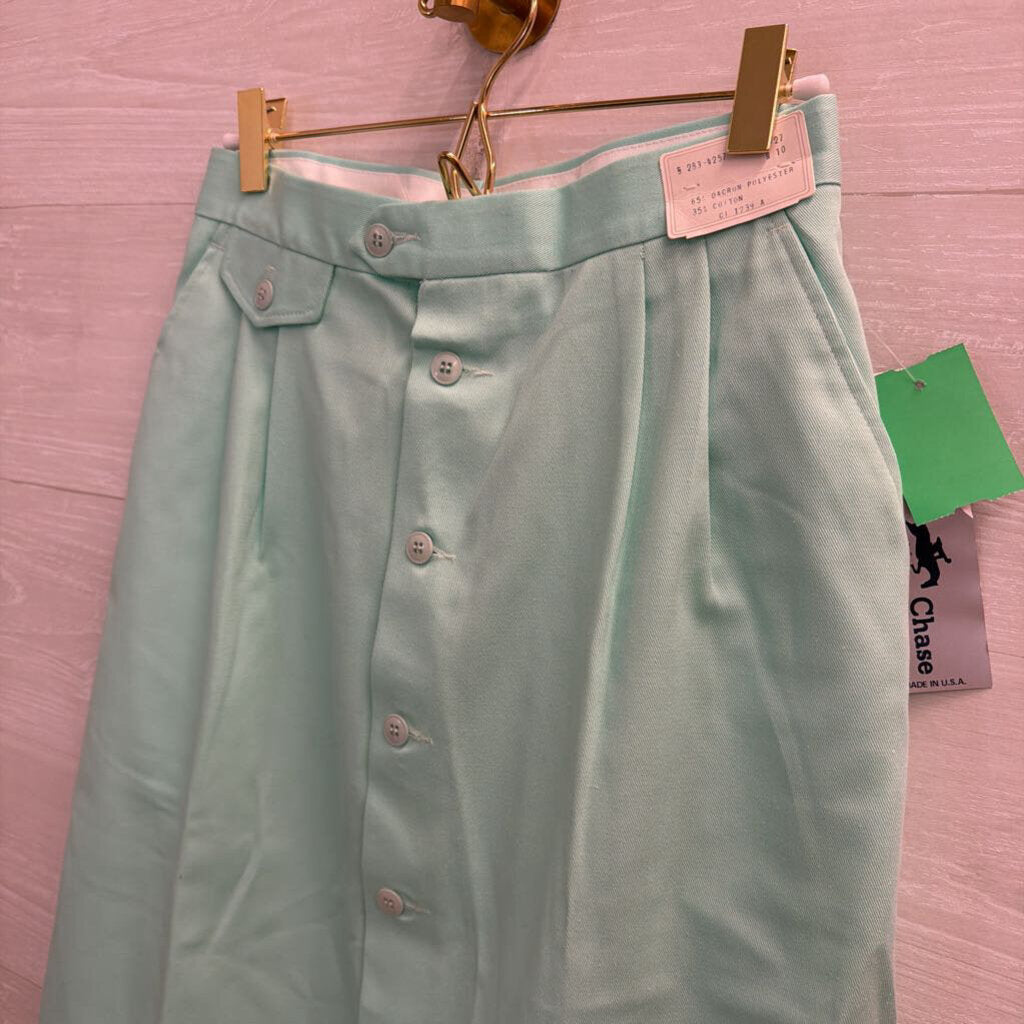Vintage Steeple Chase Mint Midi Skirt 27