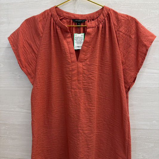 Banana Republic Terracotta Notch Neck Mini Dress Small