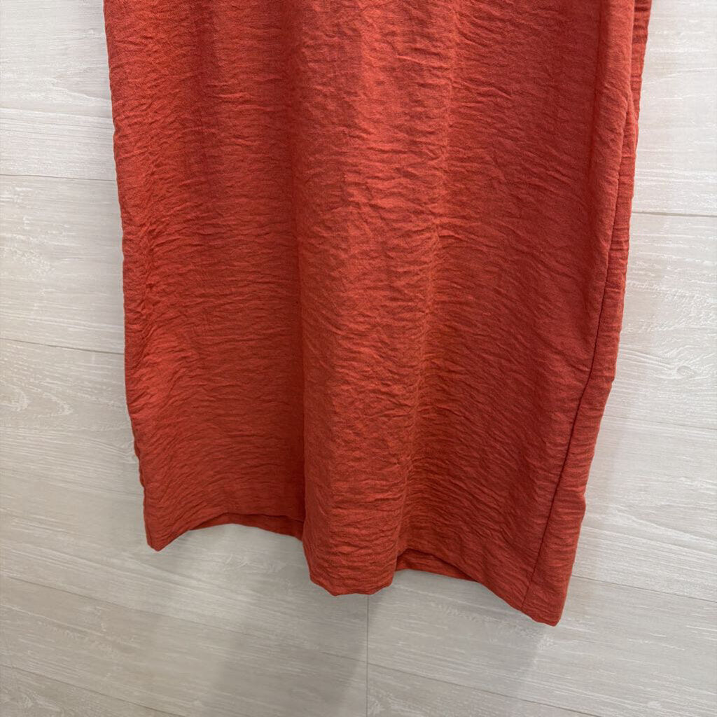 Banana Republic Terracotta Notch Neck Mini Dress Small