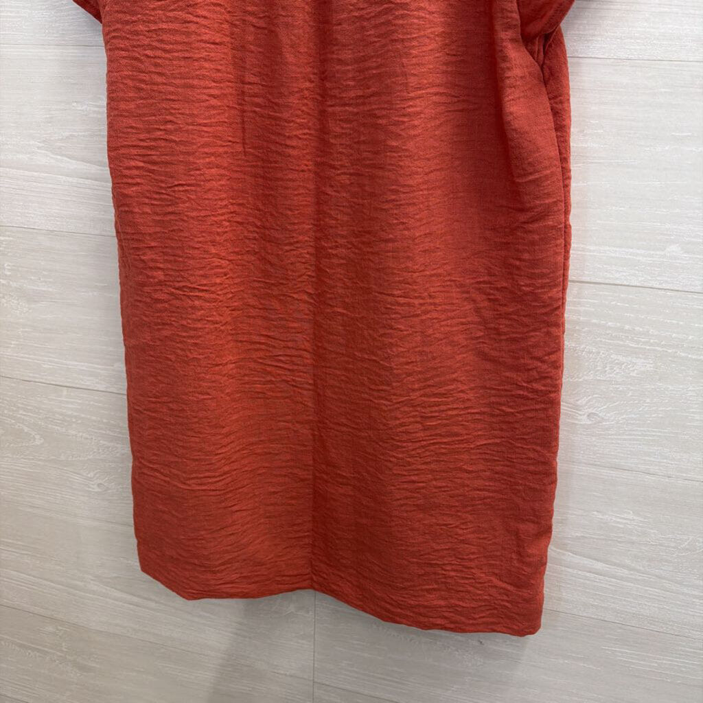 Banana Republic Terracotta Notch Neck Mini Dress Small