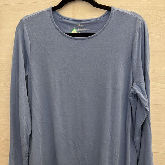 J Jill Blue Twist Back Long Sleeve Top Medium
