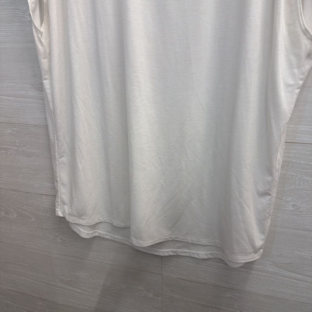 Athleta White Short Sleeve Top Large