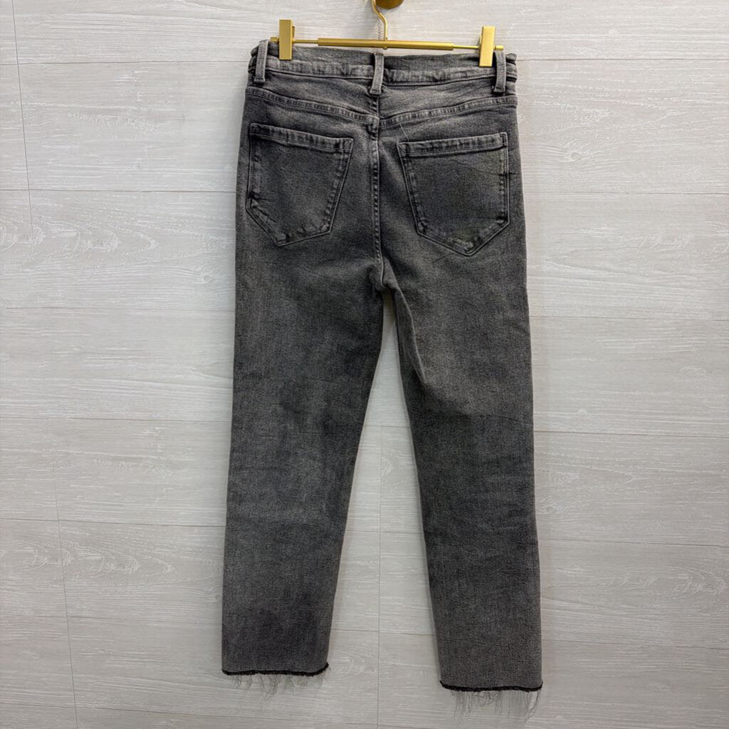 Kensie Jeans Grey Denim The Allie High Rise Slim Straight Jeans 29