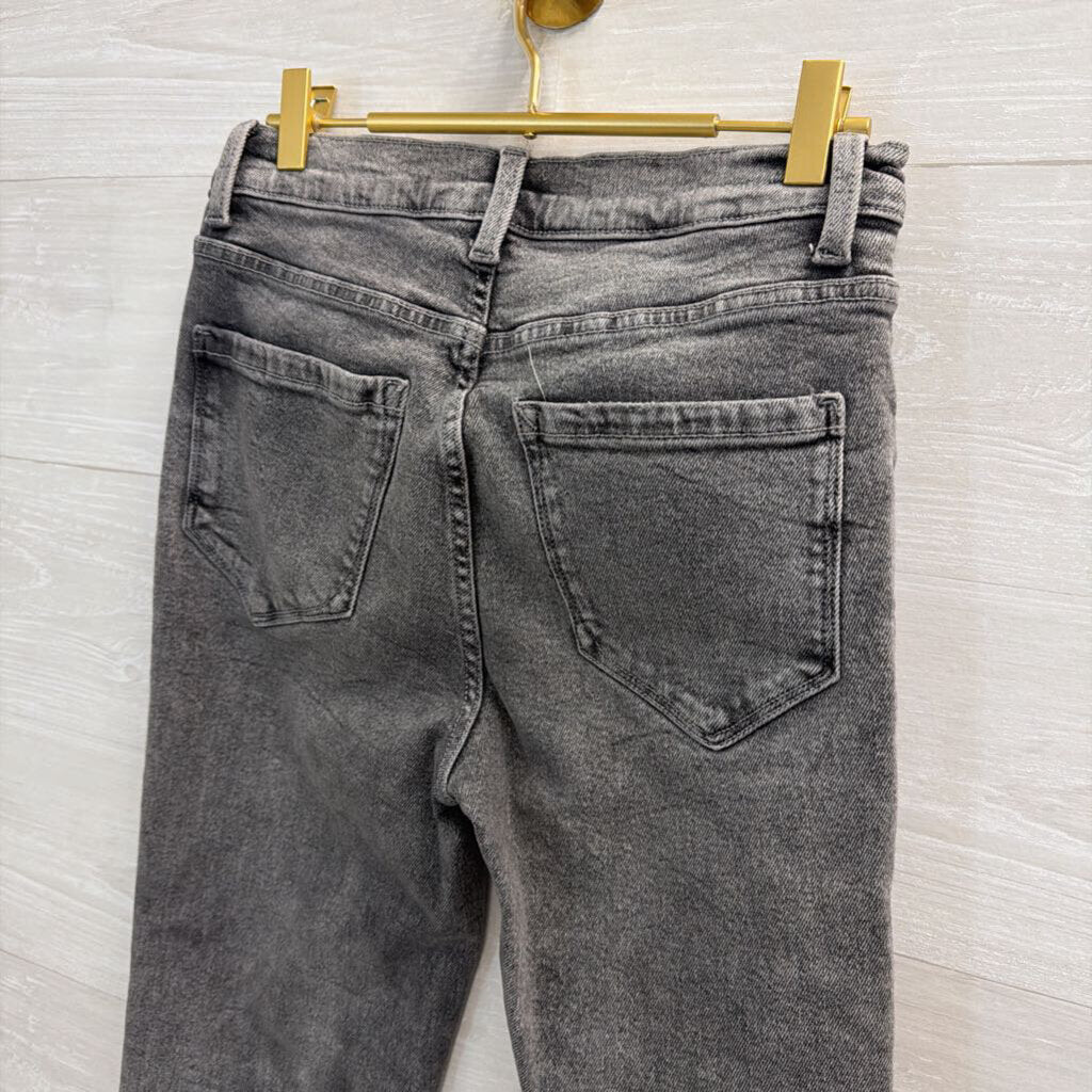Kensie Jeans Grey Denim The Allie High Rise Slim Straight Jeans 29
