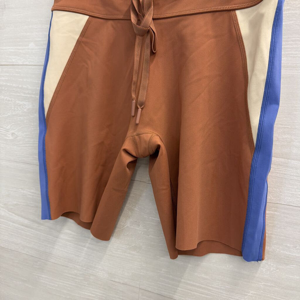 Offline by Aerie Brown/ Blue Long Athletic Shorts Large