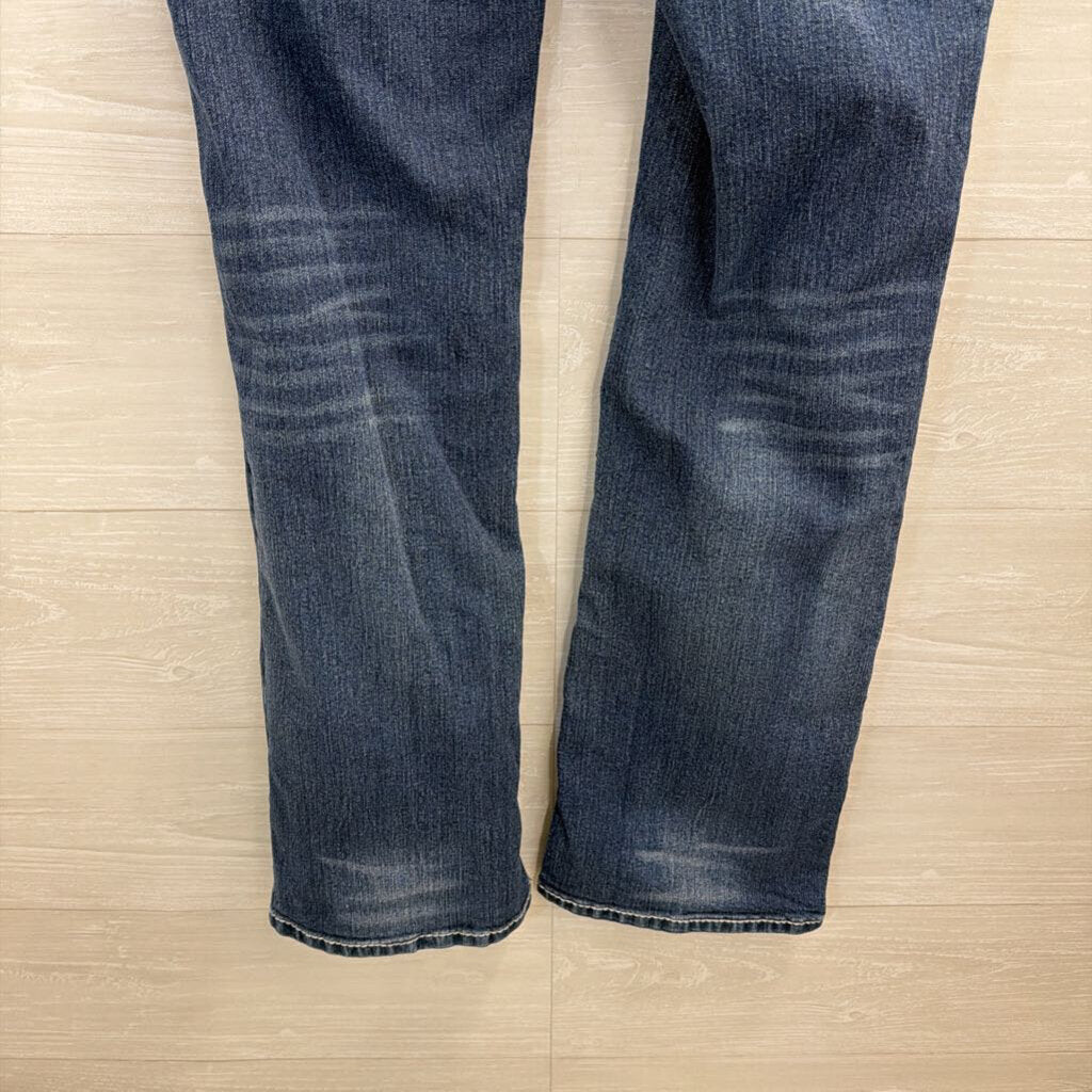 Zenim Medium Wash Mid Low Bootcut Jeans 8