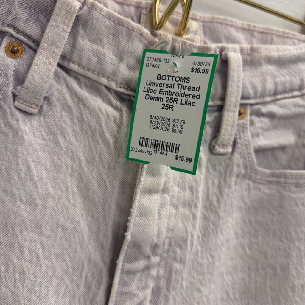 Lilac Embroidered Denim 25R