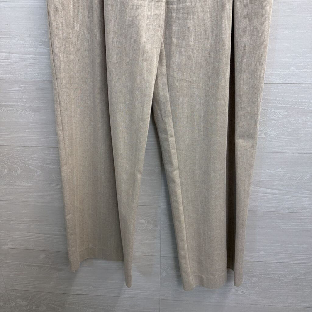 Top Shop Beige High Waisted Wide Leg Pants 10