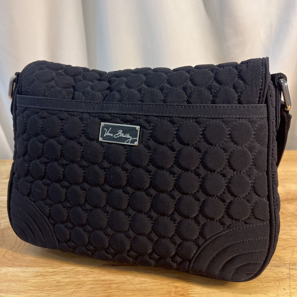Vera Bradley Black Quilted Shoulder Purse