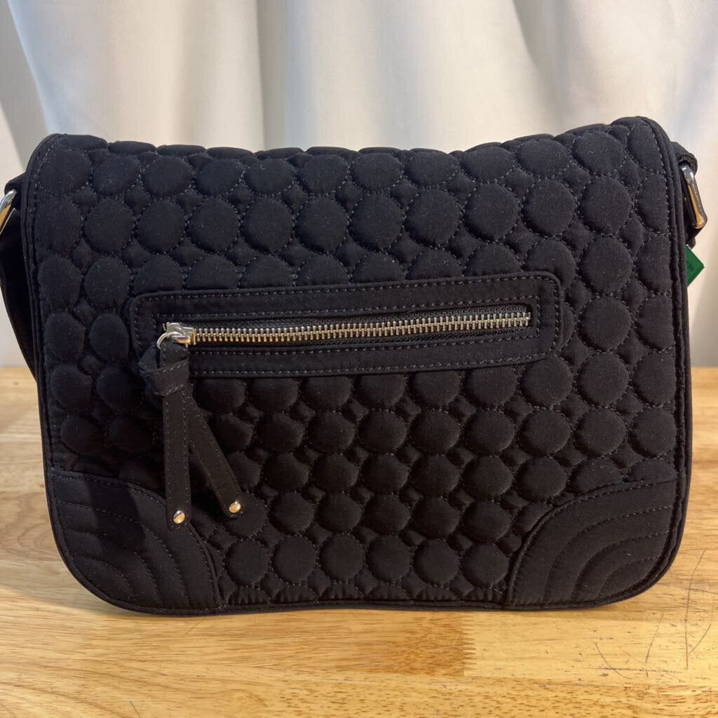 Vera Bradley Black Quilted Shoulder Purse