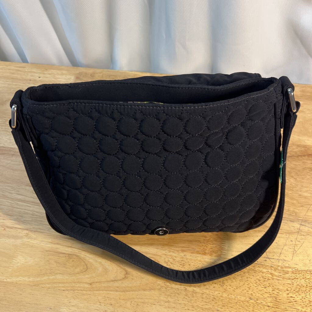 Vera Bradley Black Quilted Shoulder Purse