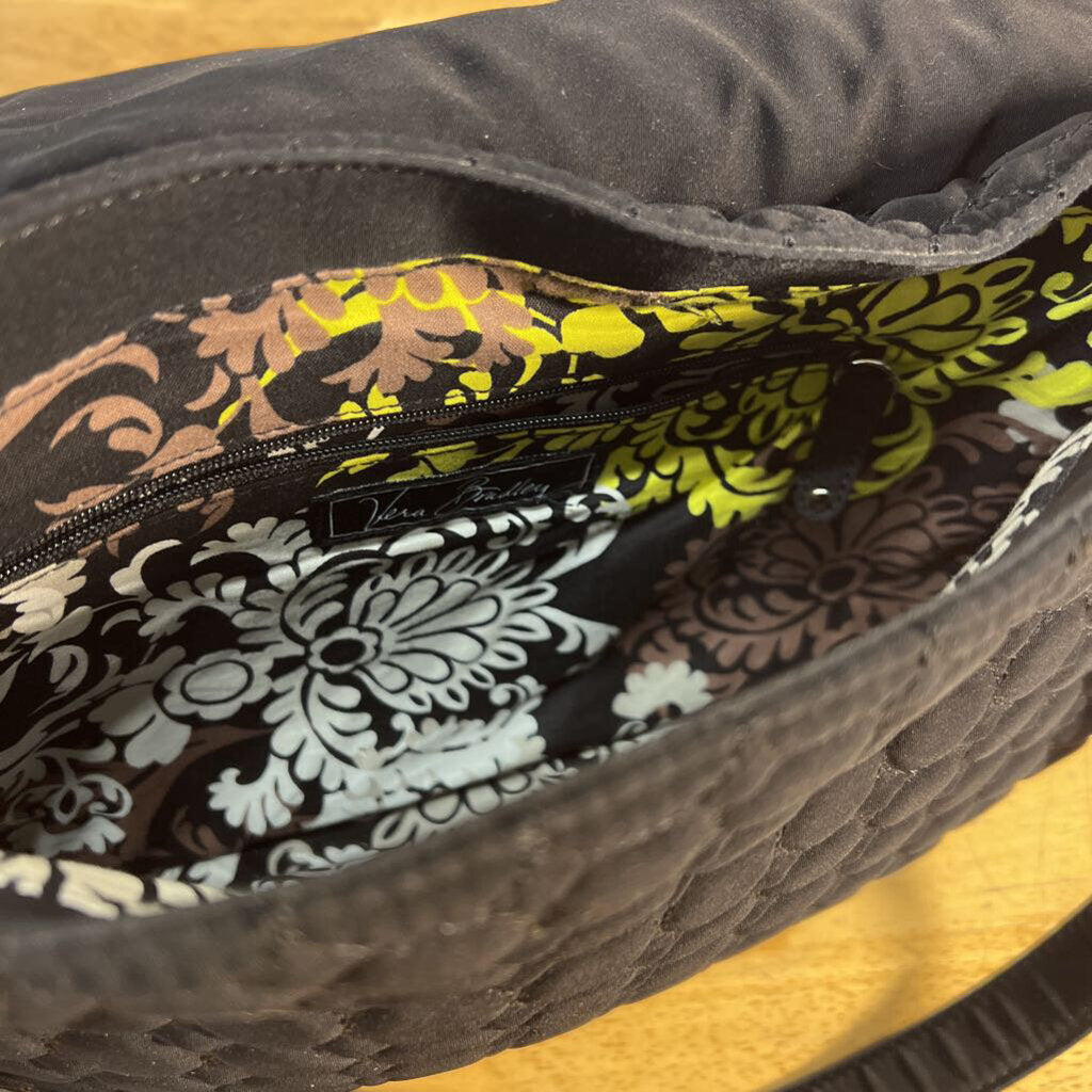 Vera Bradley Black Quilted Shoulder Purse
