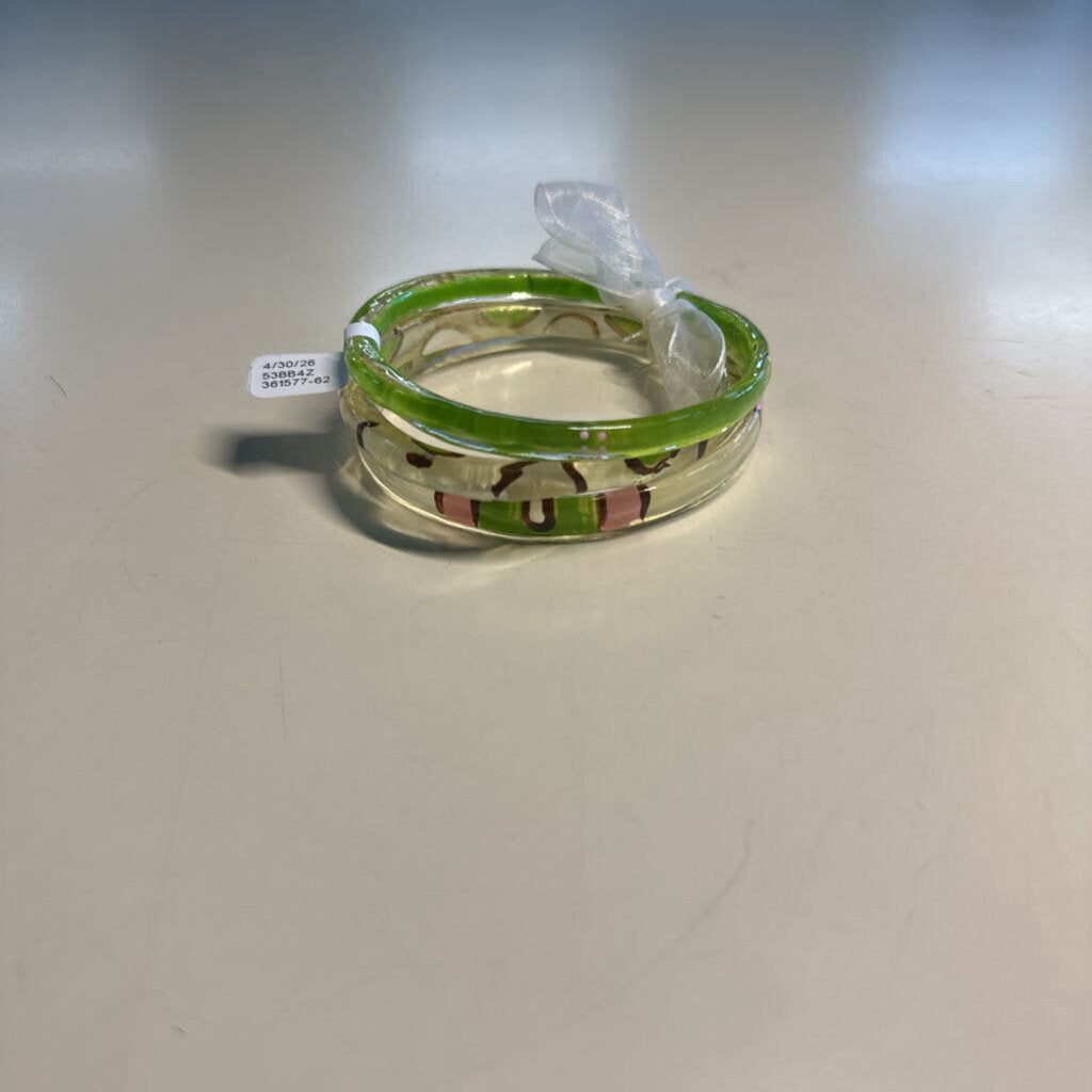Set of 3 Resin Bangle Bracelet