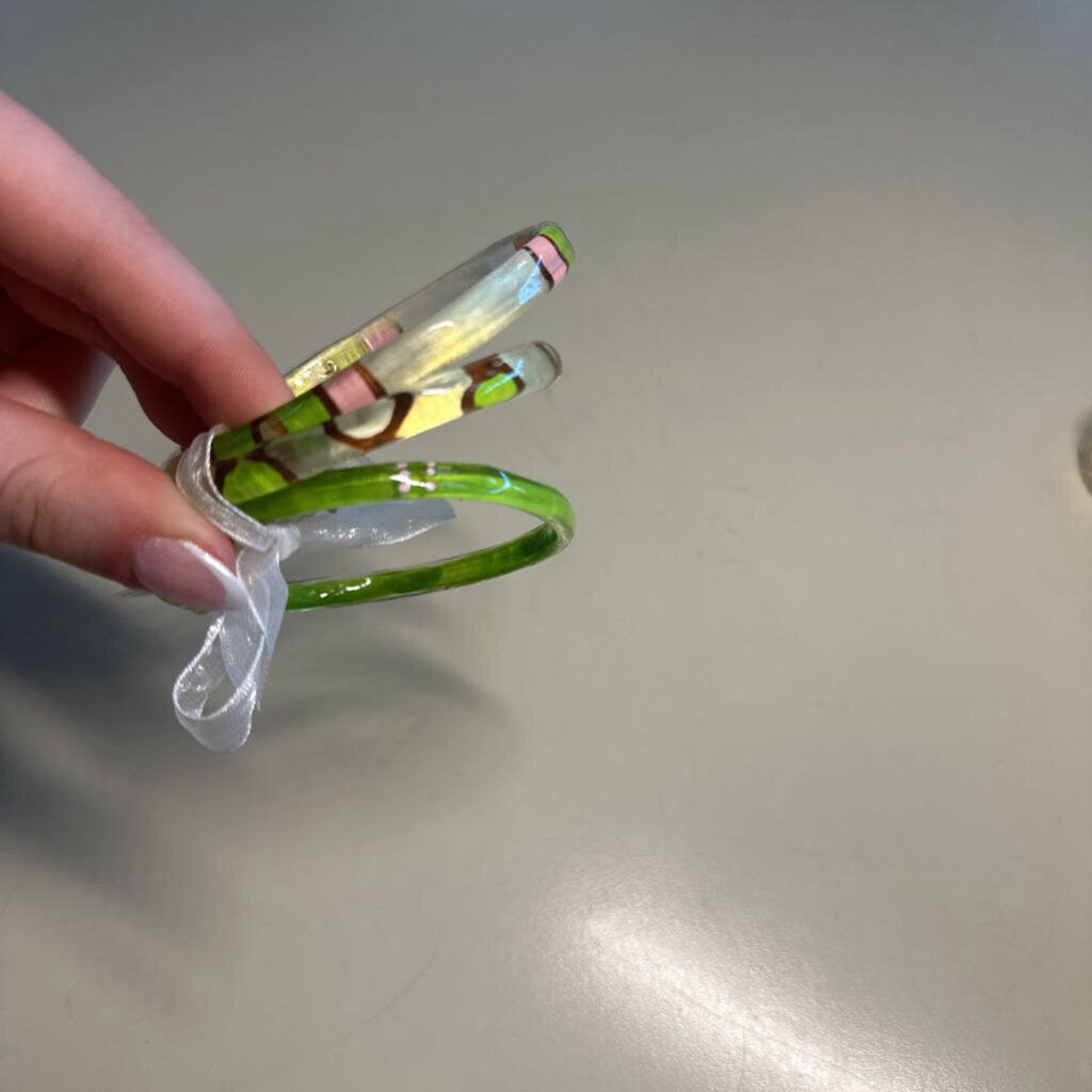 Set of 3 Resin Bangle Bracelet