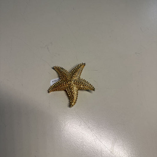 Vintage Gold Toned Starfish Pin