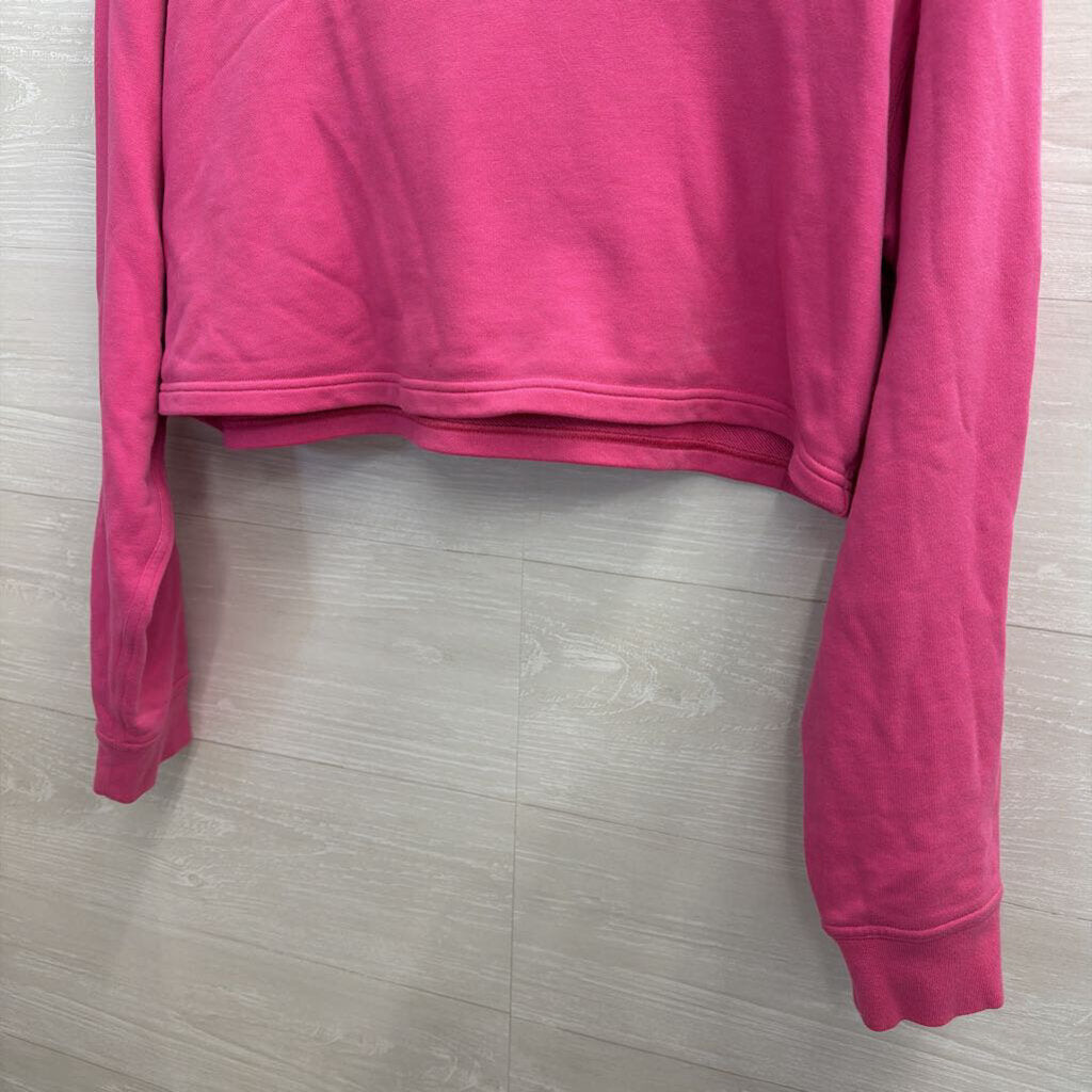 Lululemon Hot Pink Cropped All Yours Hoodie Small/Medium