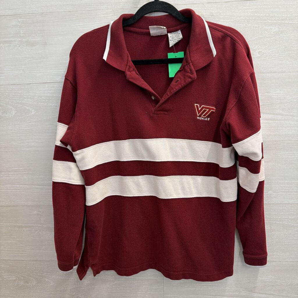 Virginia Tech Vintage Rugby Long Sleeve Shirt Large