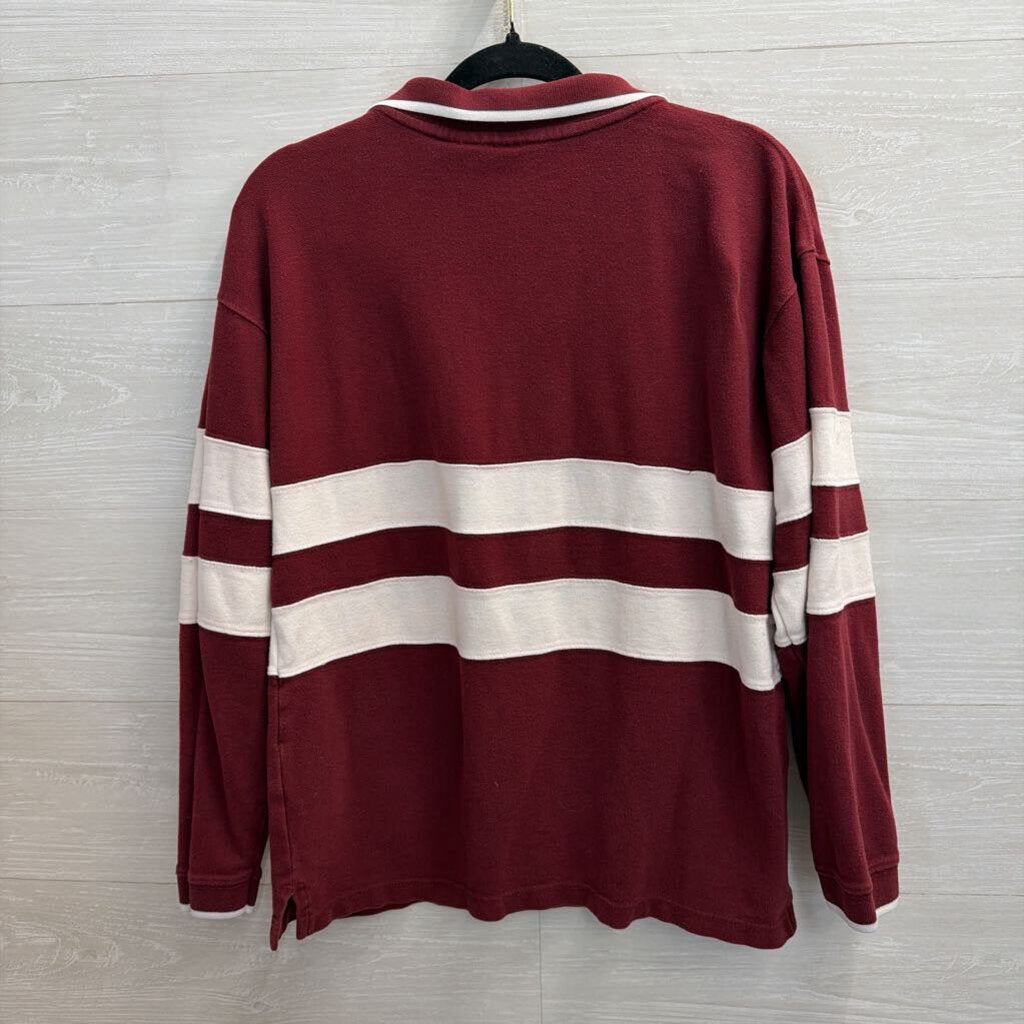 Virginia Tech Vintage Rugby Long Sleeve Shirt Large