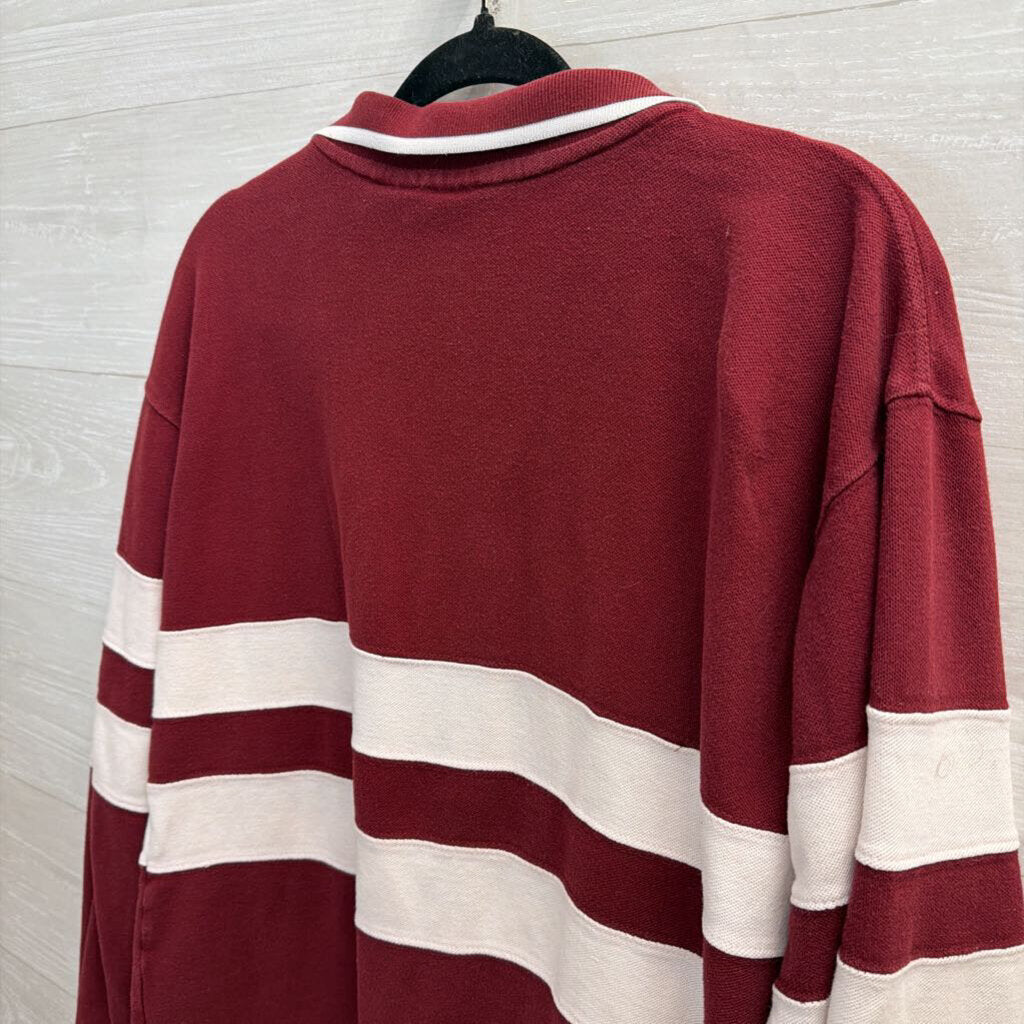 Virginia Tech Vintage Rugby Long Sleeve Shirt Large