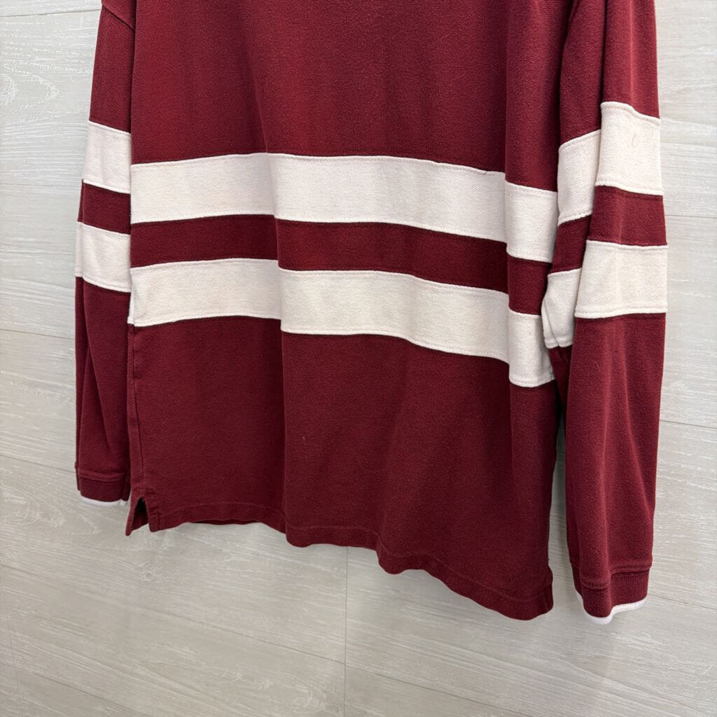 Virginia Tech Vintage Rugby Long Sleeve Shirt Large
