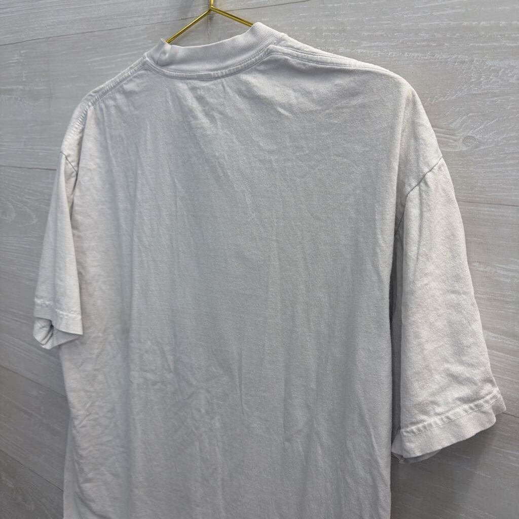 Sunkissed Beige Beach Bum Graphic Tee L