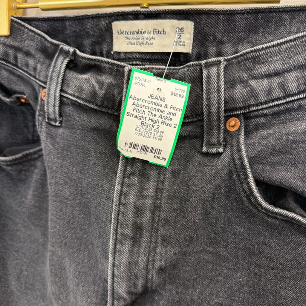 Abercrombie and Fitch The Ankle Straight High Rise 2