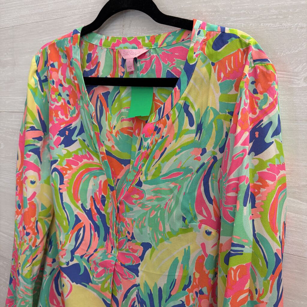 Lilly Puliter Stacey Top "Casa Banana" Print Large